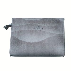 Giorgio Armani For Etihad Airways Gray Cosmetic Bag Travel Amenity Kit